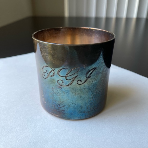 Valero E.P.B. Made In Spain Silver Plated 1 Cup -Rare Design- Top Opening -Small - Picture 9 of 9